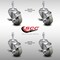 Service Caster 3 Inch SS Gray Polyurethane Wheel Swivel 10mm Threaded Stem Caster Set Brake SCC-SSTS20S314-PPUB-TLB-M1015-4 - alternate 2